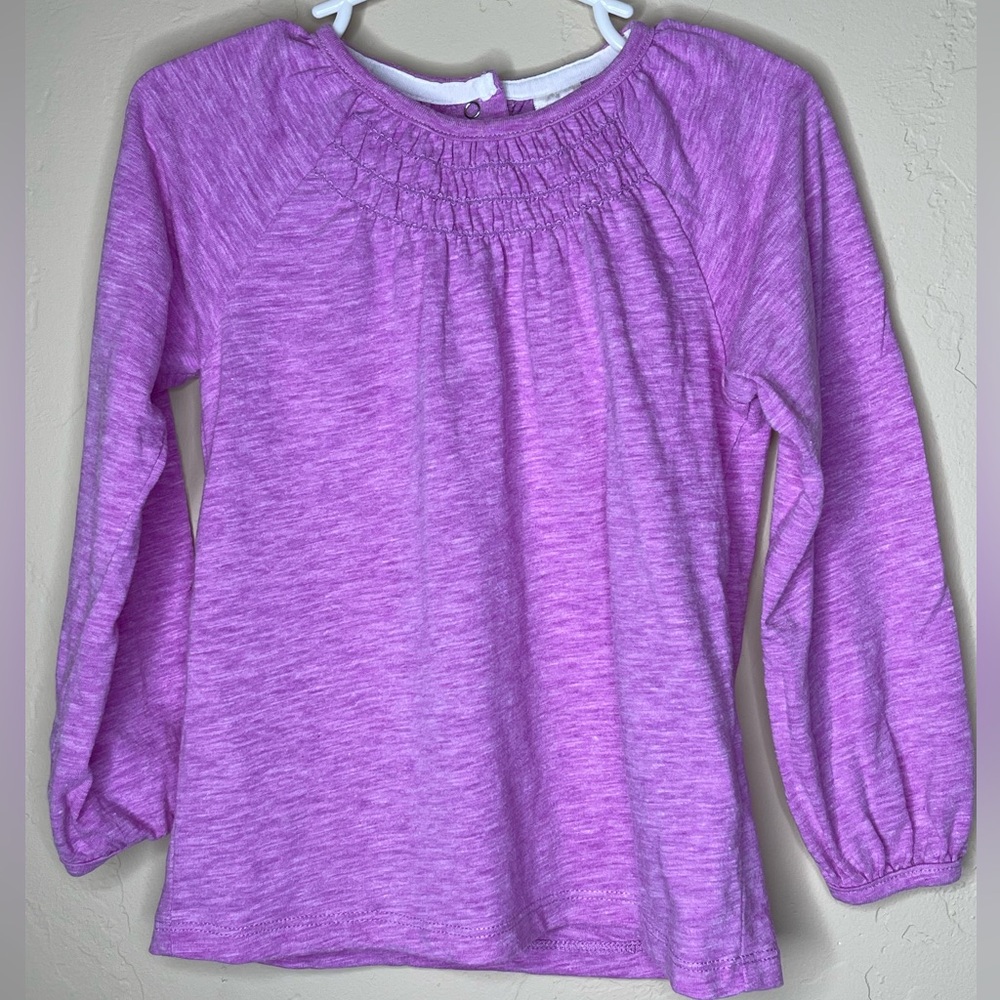 OSHKOSH B'GOSH: Purple Knit Long-Sleeve Top, Size 5T